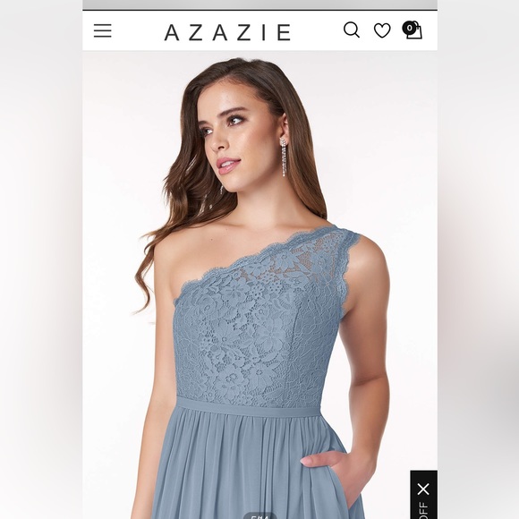 Azazie Demi Dress- dusty blue (size 10). Never worn. Brand new. - Picture 4 of 6